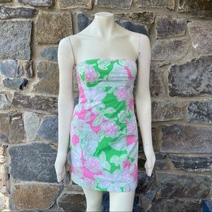 Lilly Pulitzer floral sleeveless back tie dress